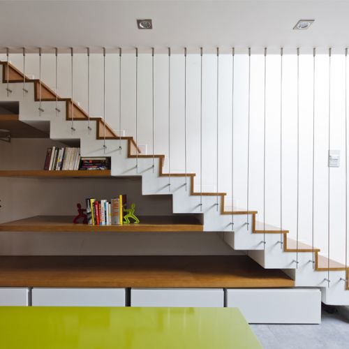 Các dạng cầu thang thường dùng cho nhà phố