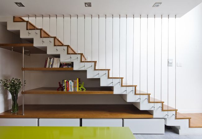 Các dạng cầu thang thường dùng cho nhà phố